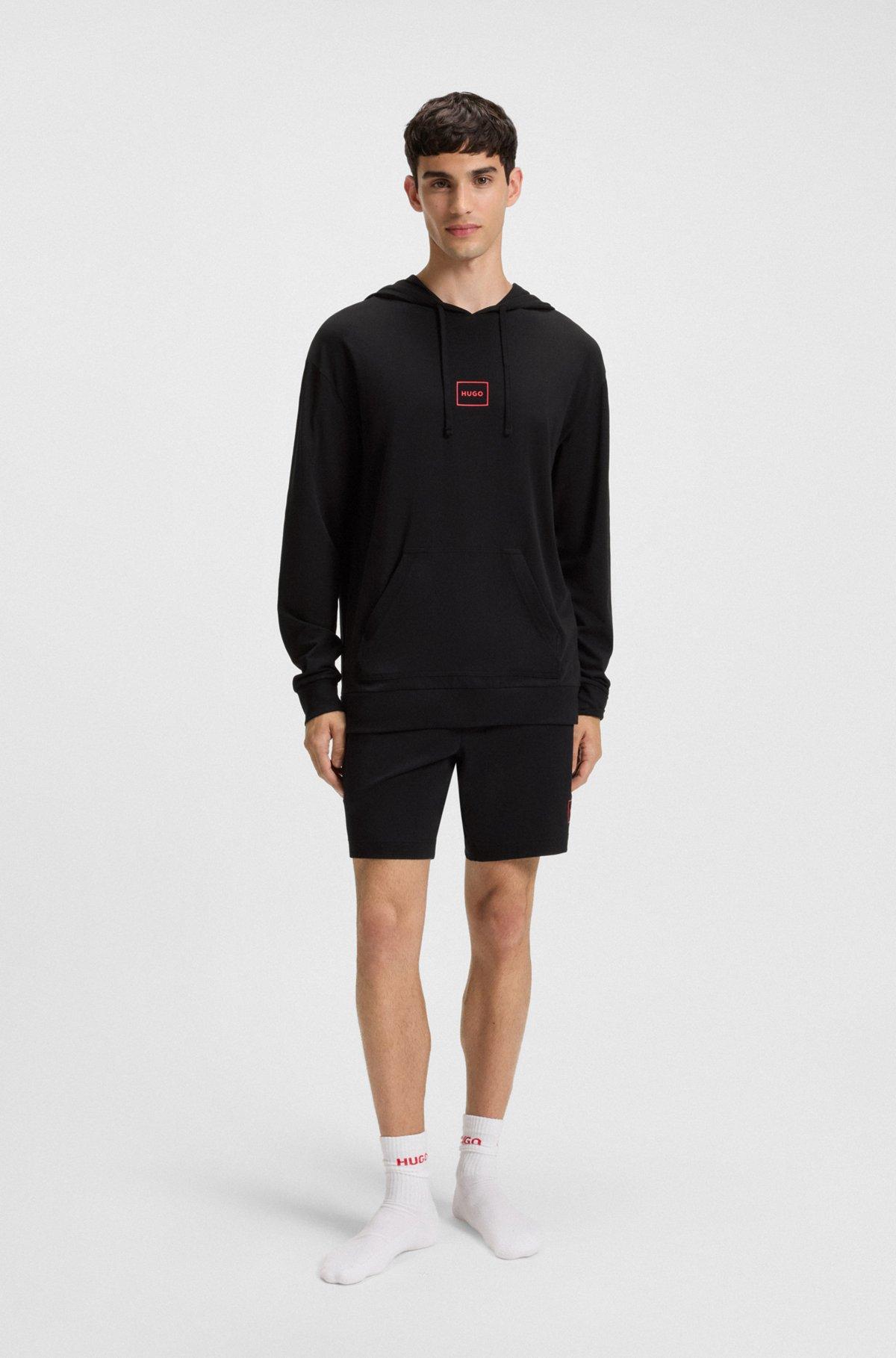 Logo-print shorts in stretch cotton Product Image