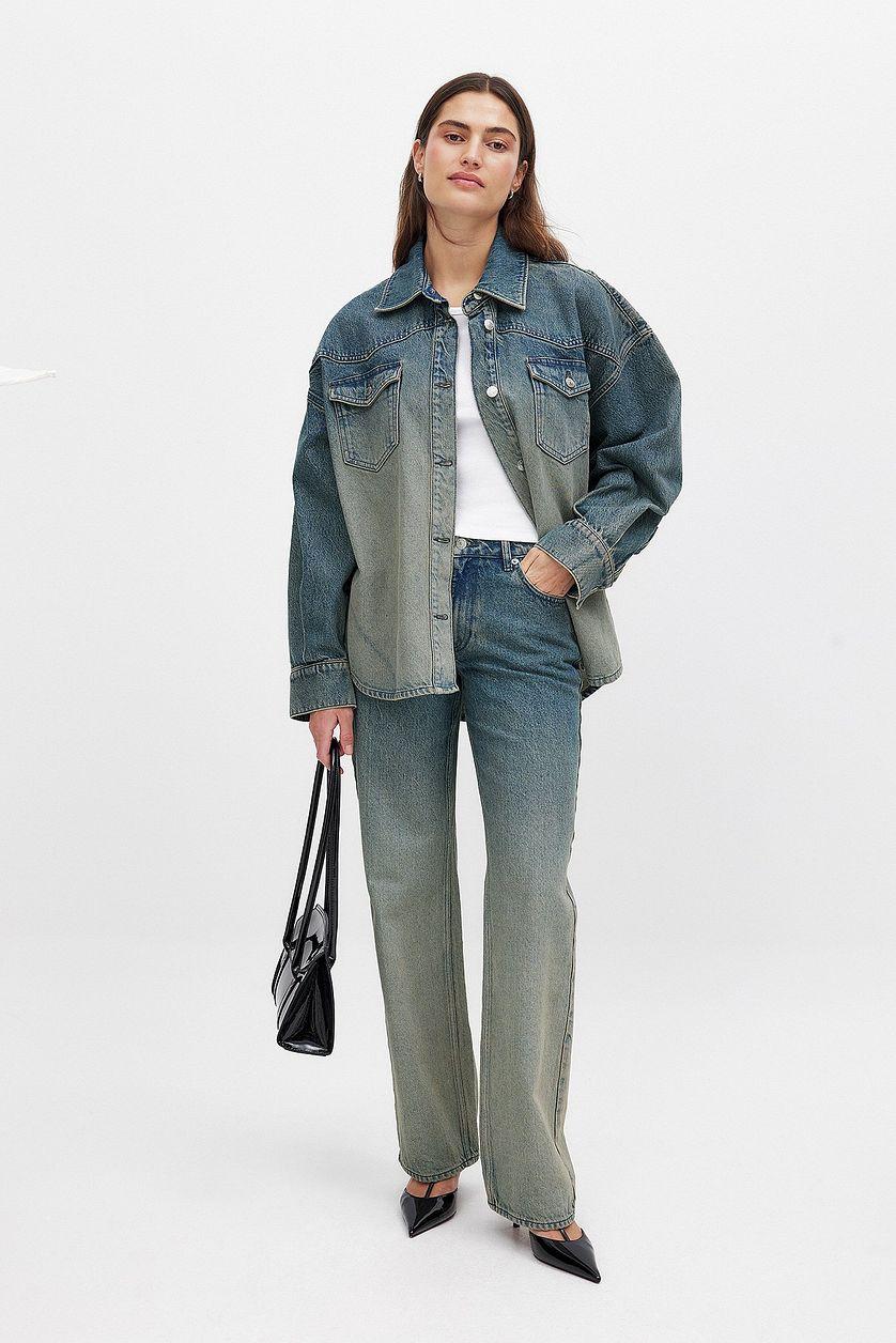 Oversized Denim Shirt Product Image