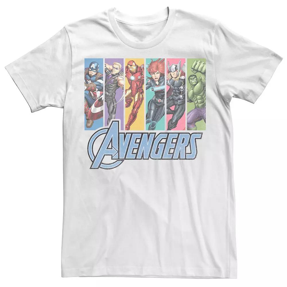 Men's Marvel Avengers Unite Pane Tee, Size: Small, White Product Image