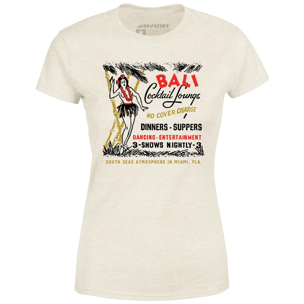 Bali Cocktail Lounge - Miami, FL - Vintage Tiki Bar - Women's T-Shirt Female Product Image