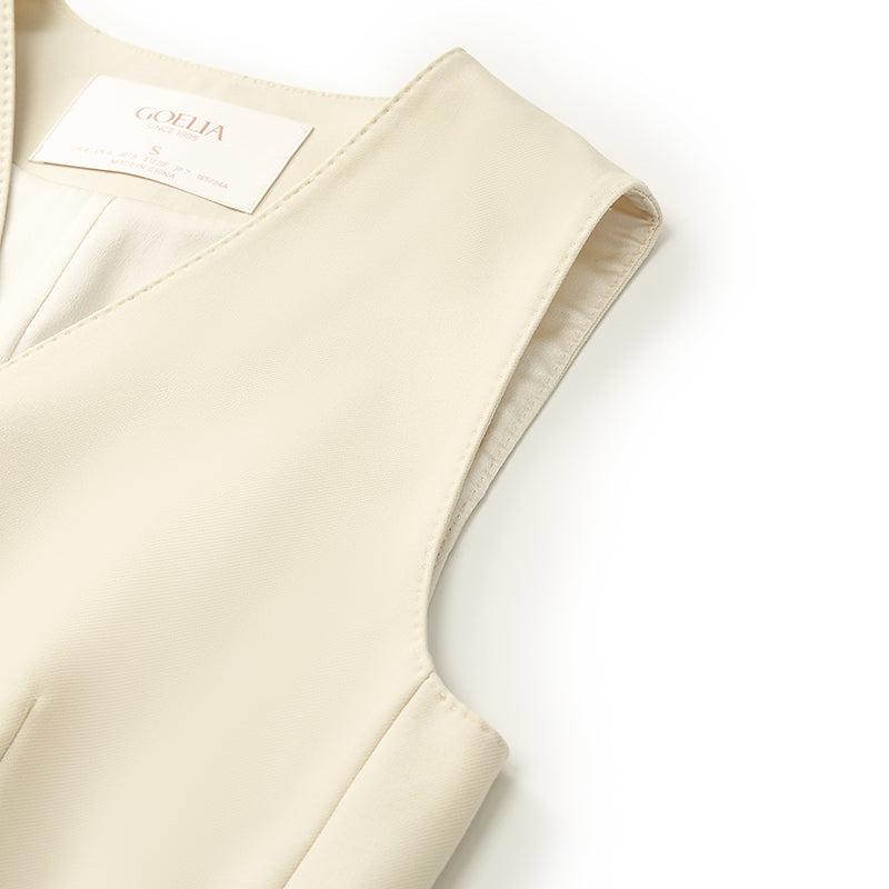 Worsted Wool Single-Breasted Women Vest Product Image