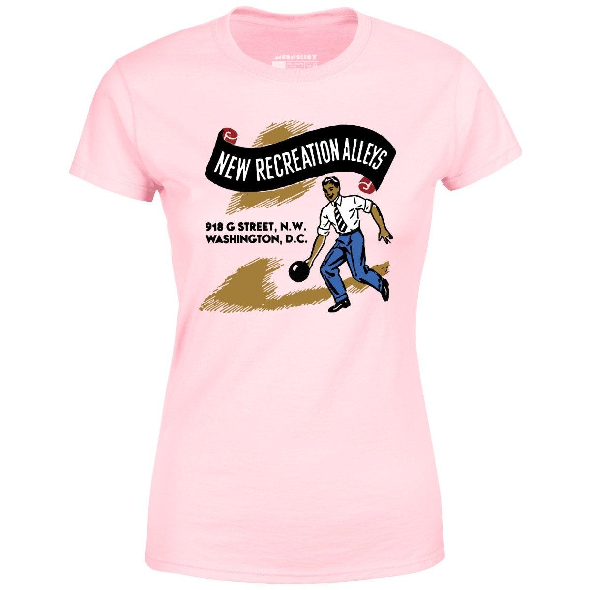 New Recreation Alleys - Washington D.C. - Vintage Bowling Alley - Women's T-Shirt Female Product Image
