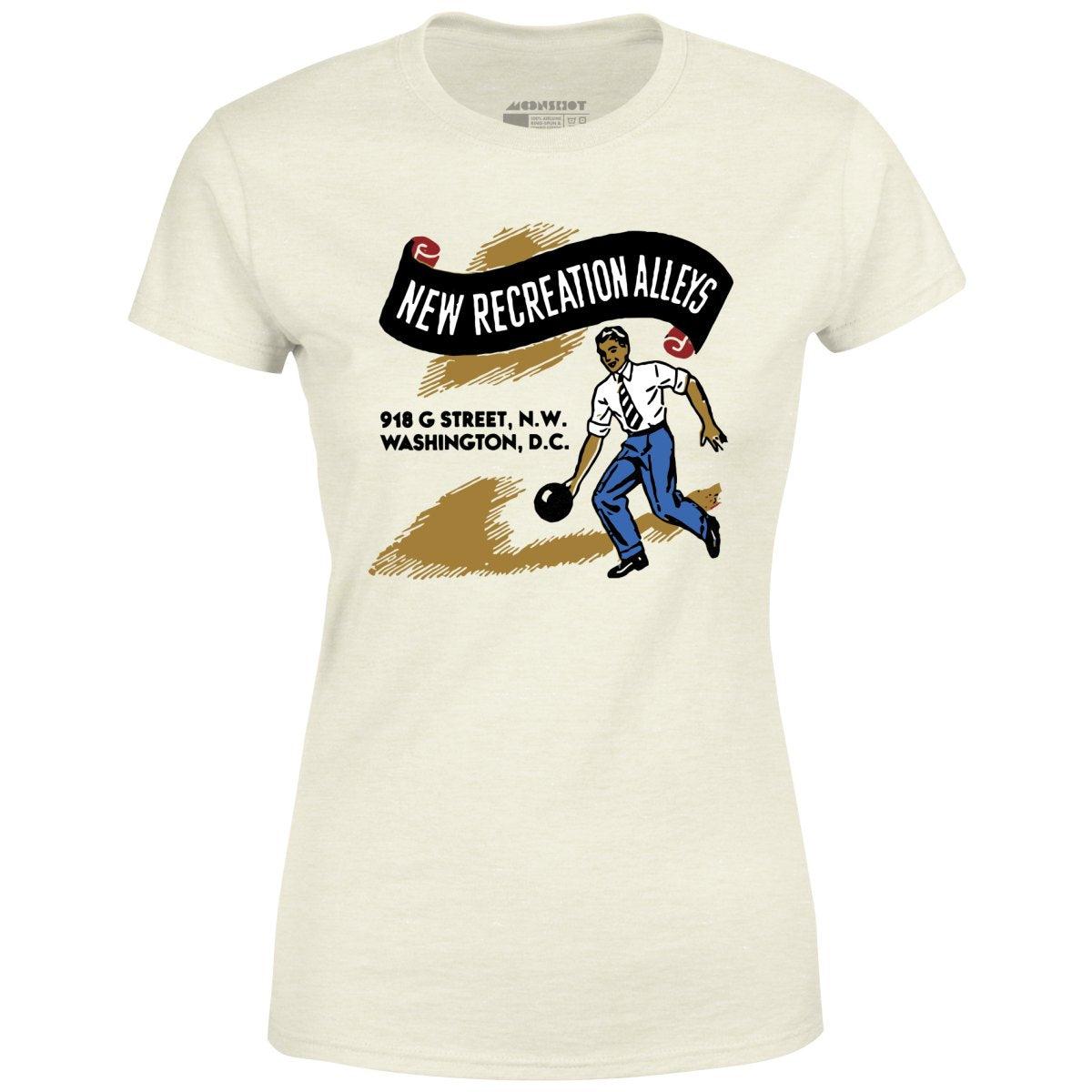 New Recreation Alleys - Washington D.C. - Vintage Bowling Alley - Women's T-Shirt Female Product Image