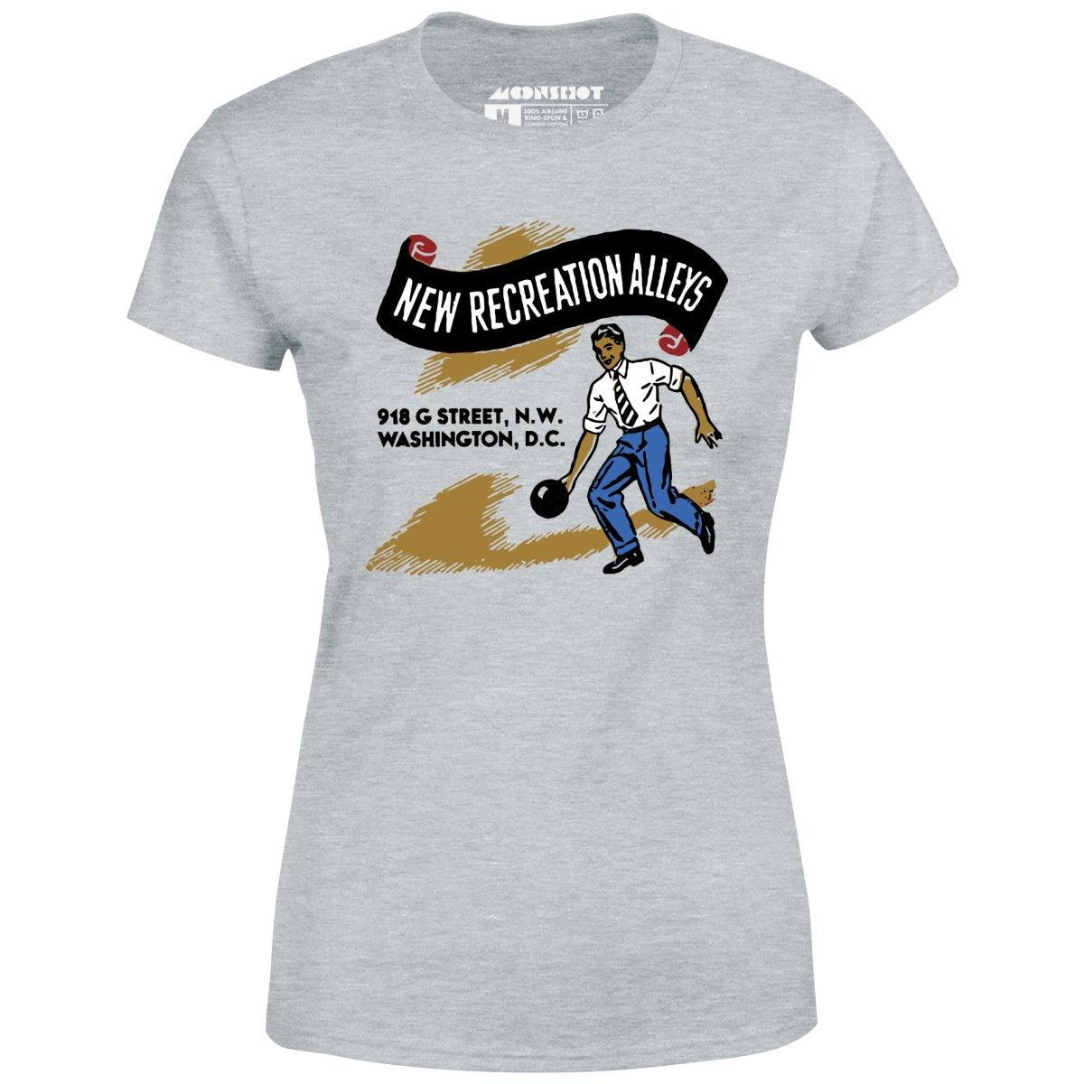 New Recreation Alleys - Washington D.C. - Vintage Bowling Alley - Women's T-Shirt Female Product Image