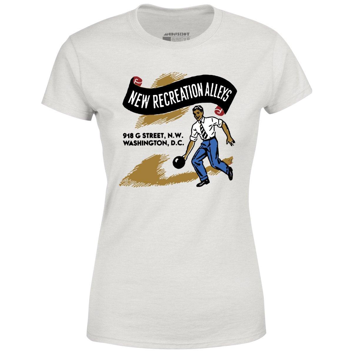 New Recreation Alleys - Washington D.C. - Vintage Bowling Alley - Women's T-Shirt Female Product Image