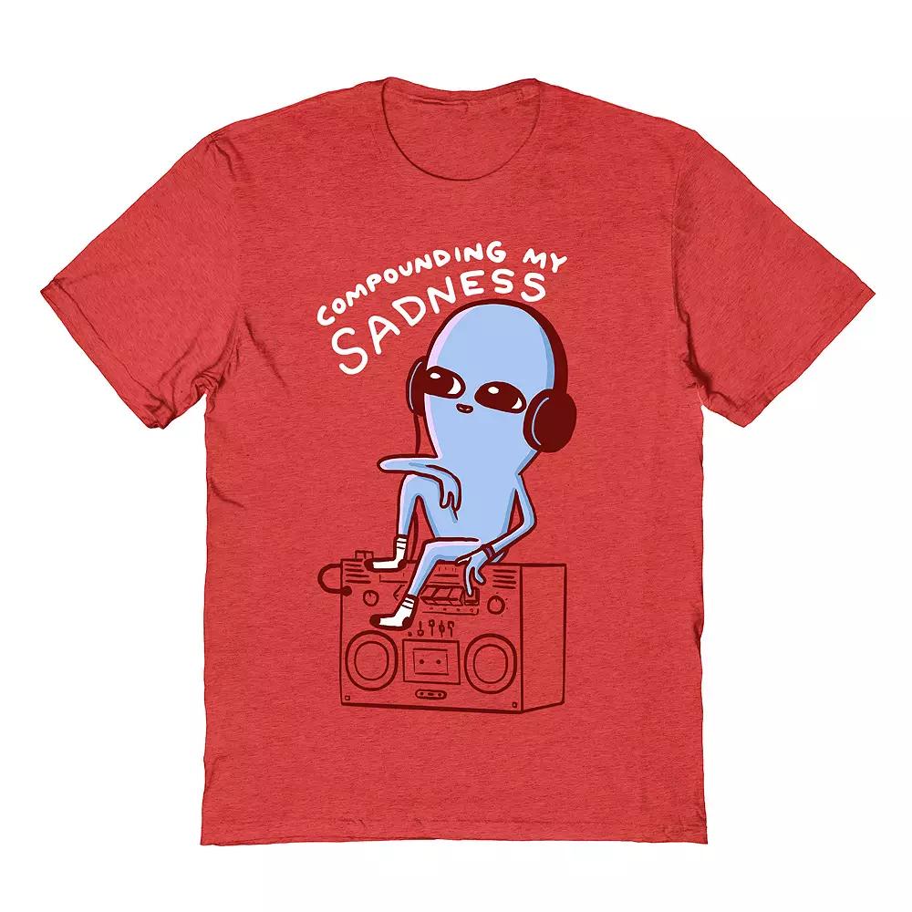 Men's Strange Planet by Nathan Pyle Compounding Sadness Tee, Size: XL, Red Product Image