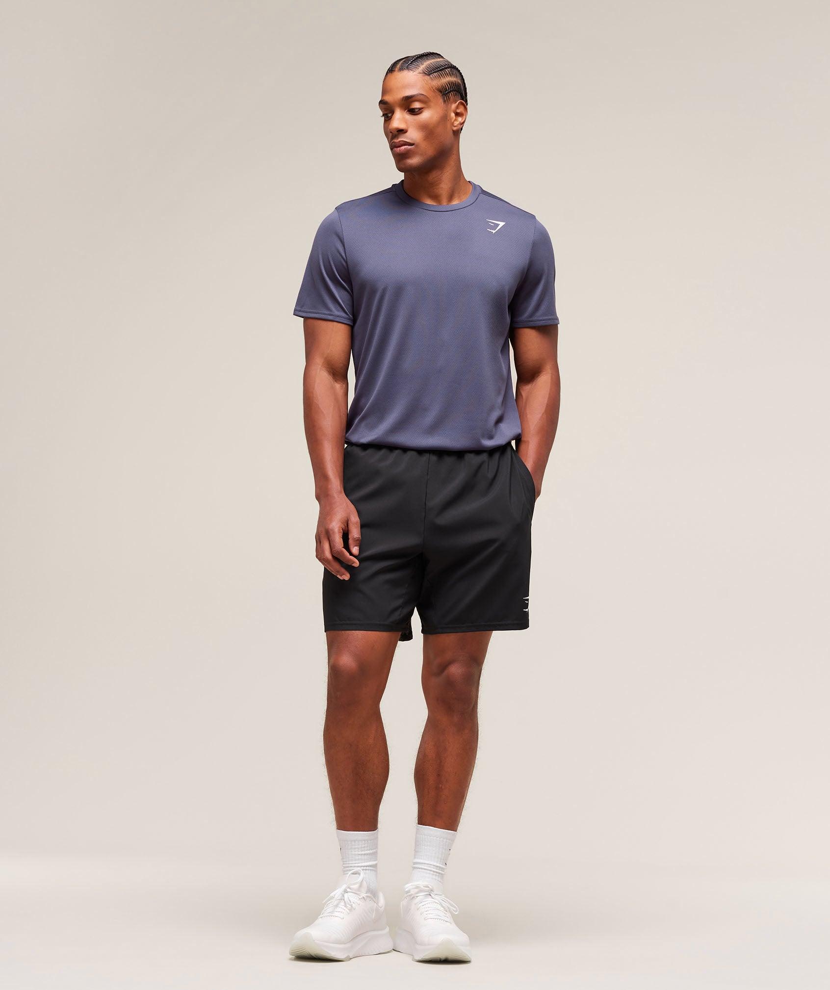 Gymshark Arrival Regular Fit T-Shirt - Weighted Purple Male Product Image