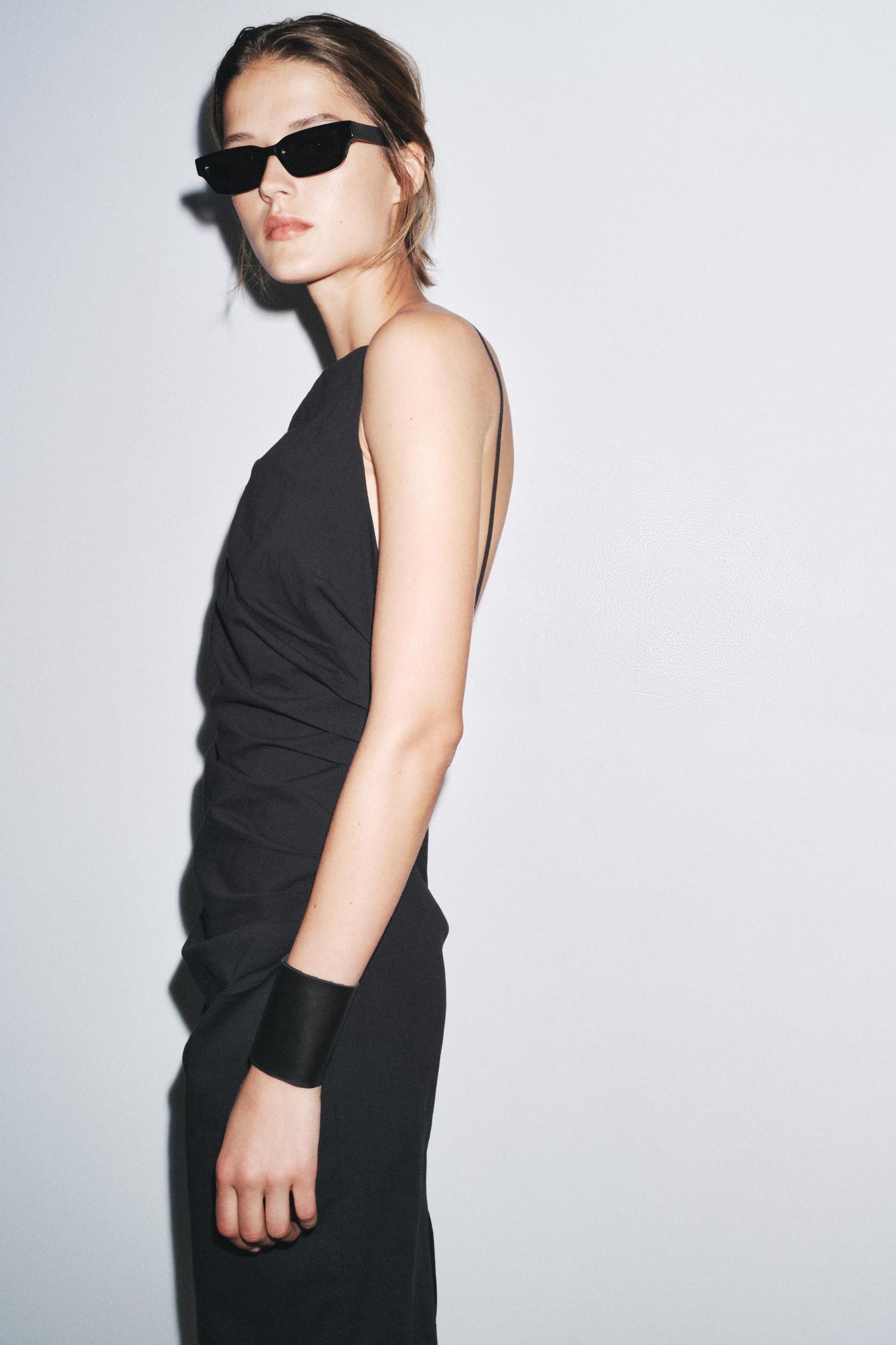 ZW COLLECTION DRAPED MIDI DRESS Product Image