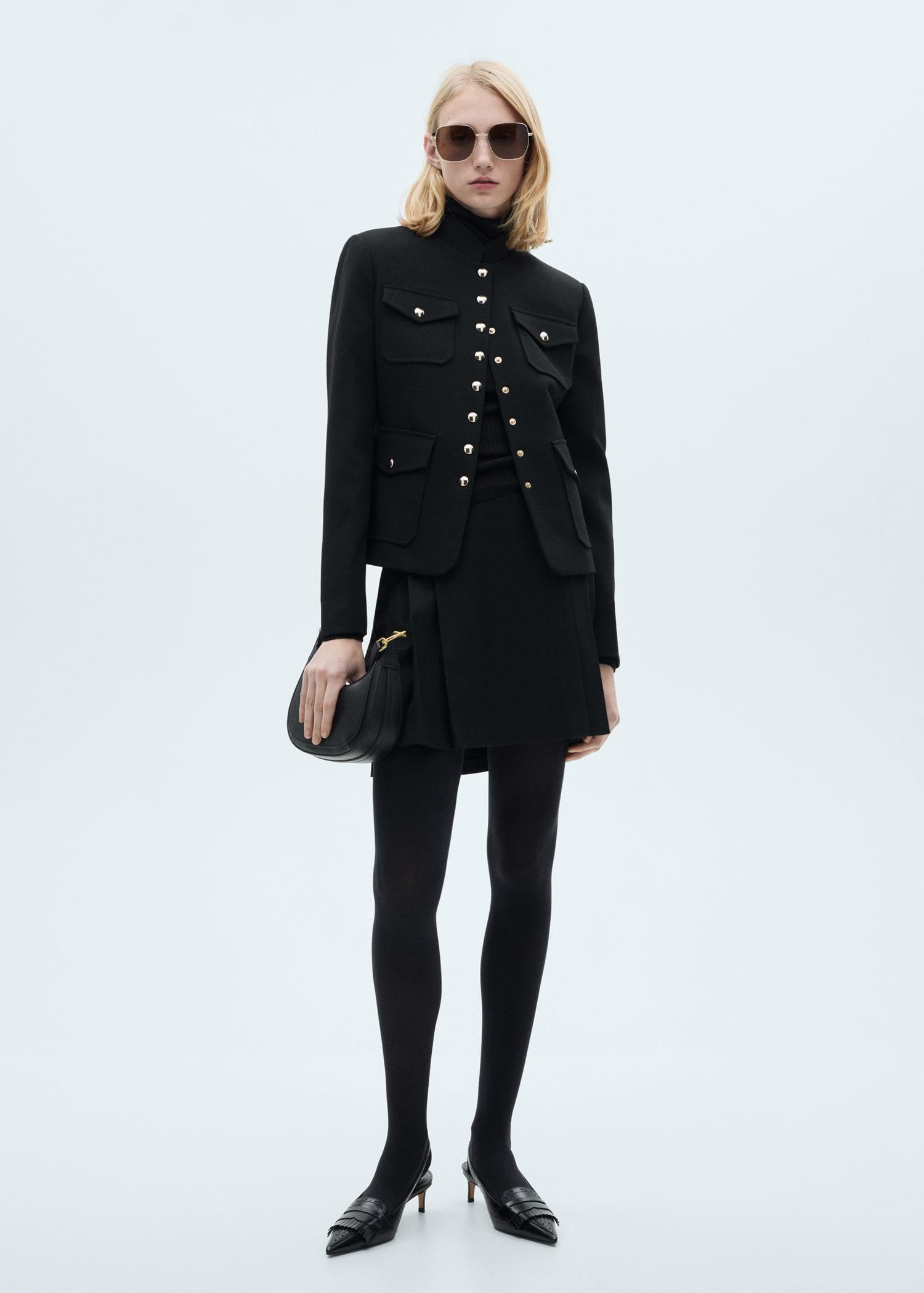 Pleated mini-skirt - Women | MANGO USA Product Image