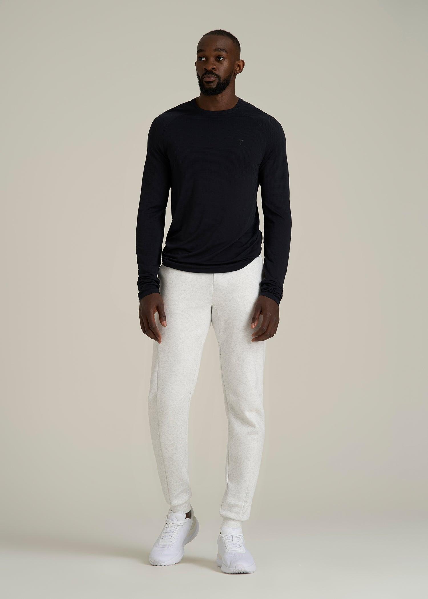 Tech Motion Fleece Joggers for Tall Men in Heather Frost Male Product Image