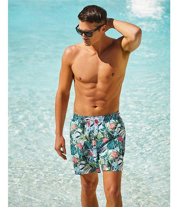Cremieux All Over Tropical 6#double; Swim Trunks Product Image