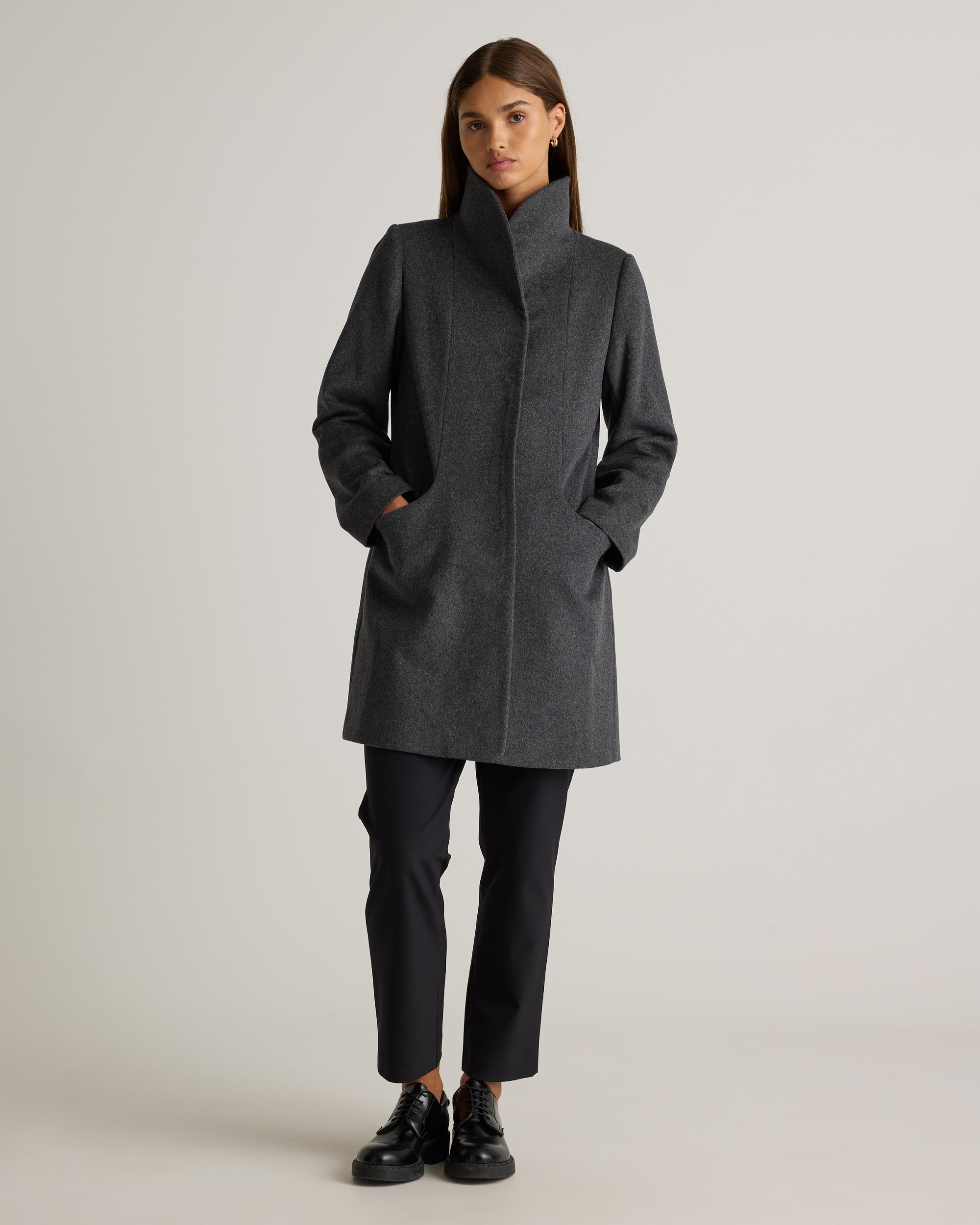 Quince | Women's Italian Wool Cocoon Coat Size XL, Wool/Nylon Product Image