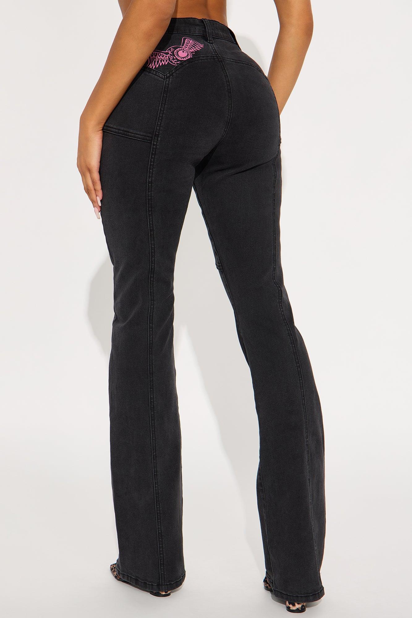 Von Dutch Moto Bootcut Jeans - Black Wash Female Product Image