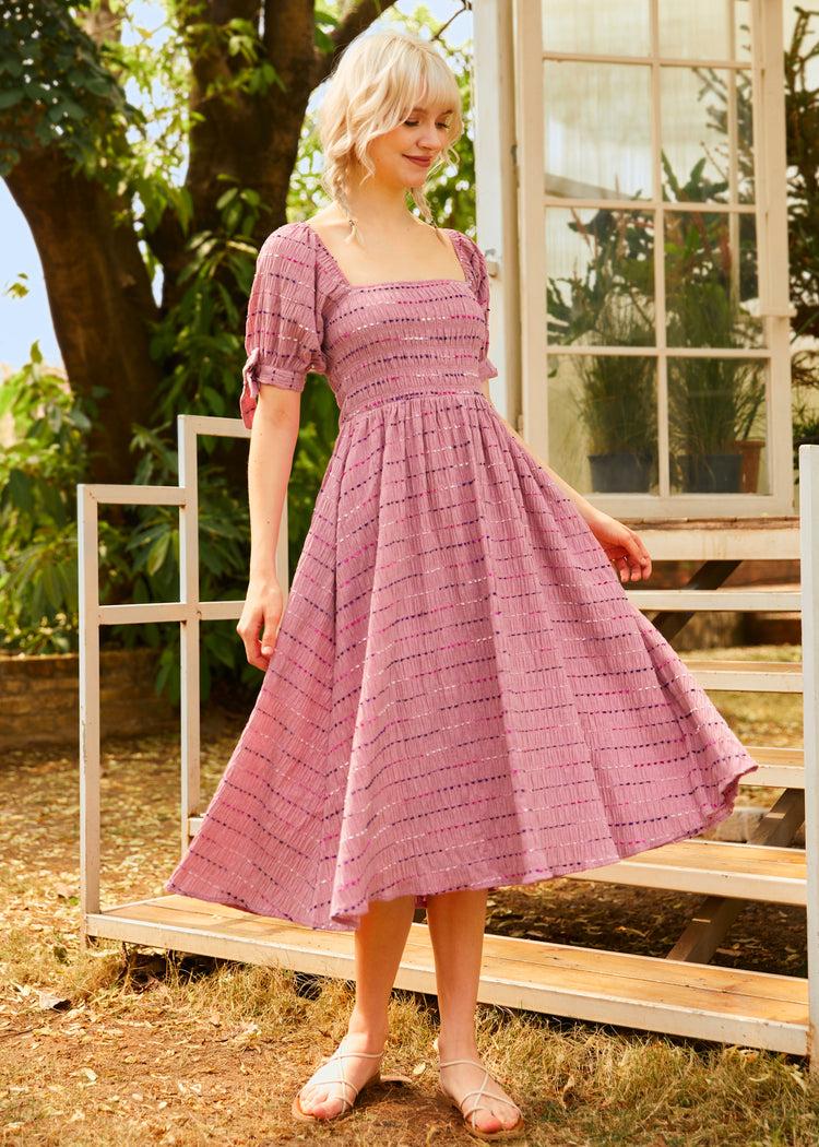 Lavender Daydream Midi Dress Product Image