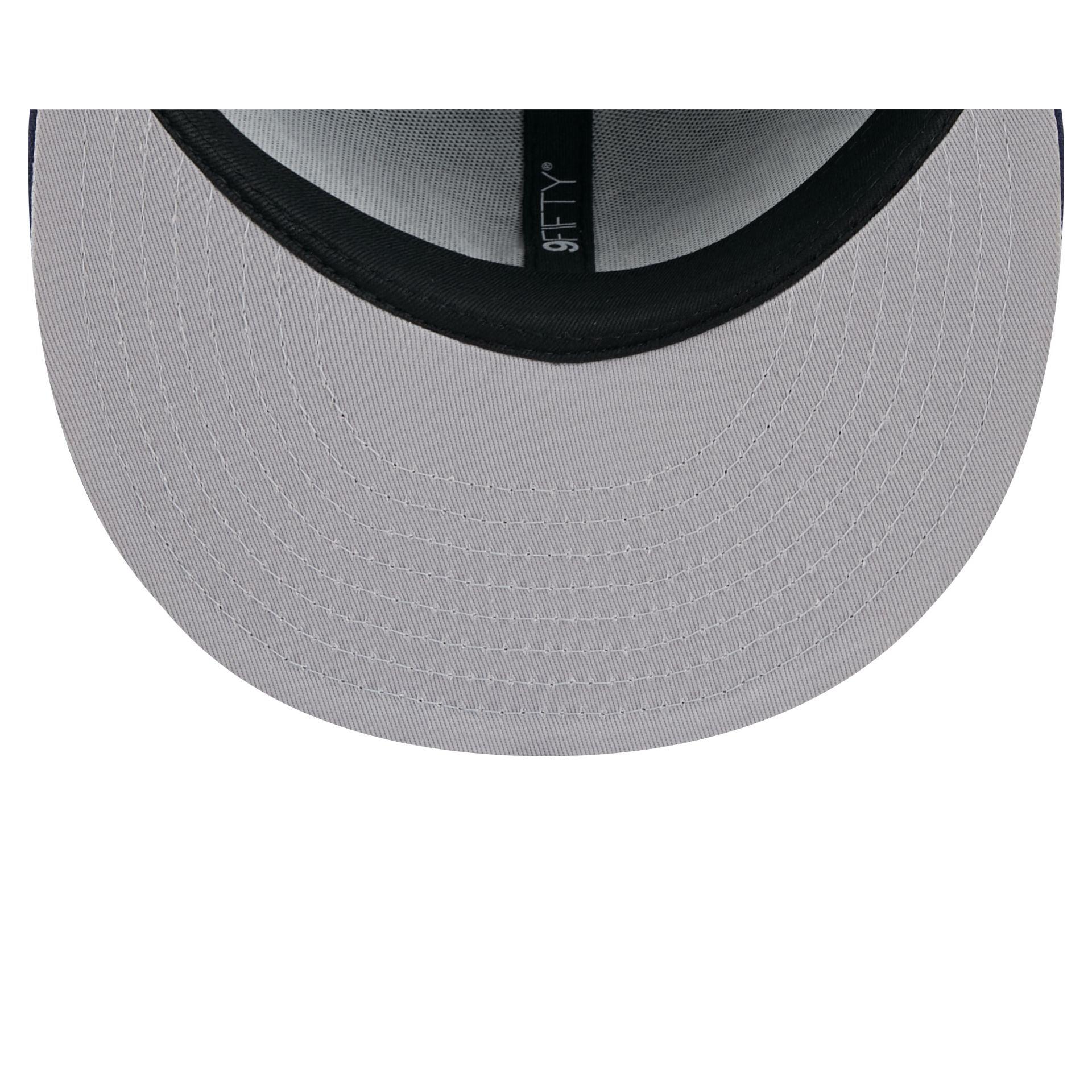 Just Caps Black Pinstripe Cleveland Cavaliers 59FIFTY Fitted Hat Male Product Image