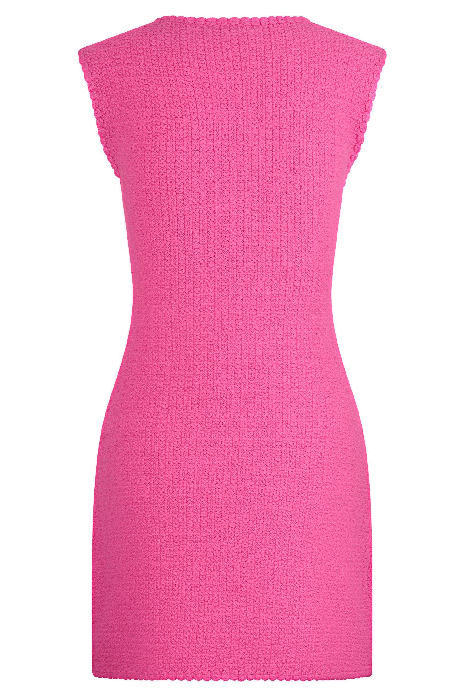 Mia Knit Mini Dress - Pink Product Image