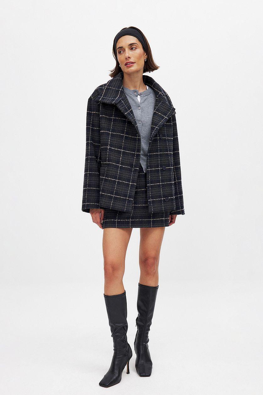 Checked Mini Skirt Product Image