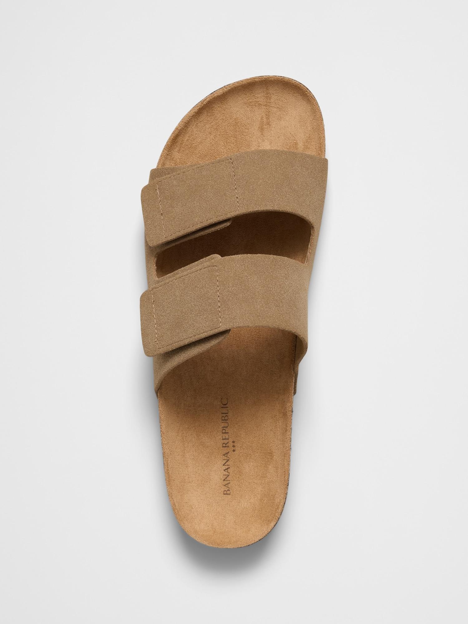 Vegan Suede Double Strap Sandal Product Image