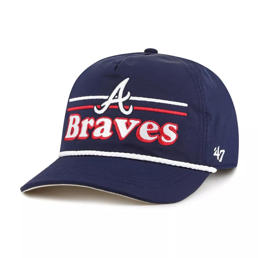 Men's '47 Navy Atlanta Braves Campscape Hitch Adjustable Hat, Blue Product Image