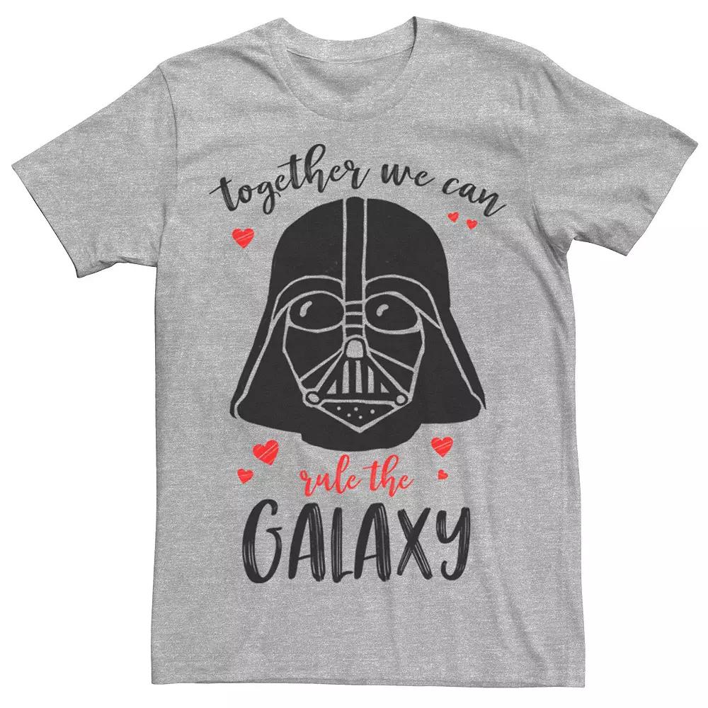 Men's Star Wars Darth Vader Rule Together Tee, Size: Large, Athletic Grey Product Image