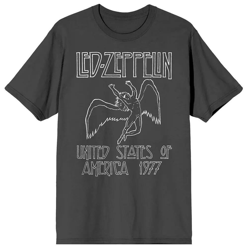 Mens Led Zeppelin Falling Icarus Short Sleeve Graphic Tee Product Image