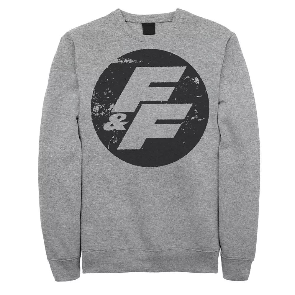Men's Fast & Furious Distressed Circle Logo Fleece Sweatshirt,  Product Image