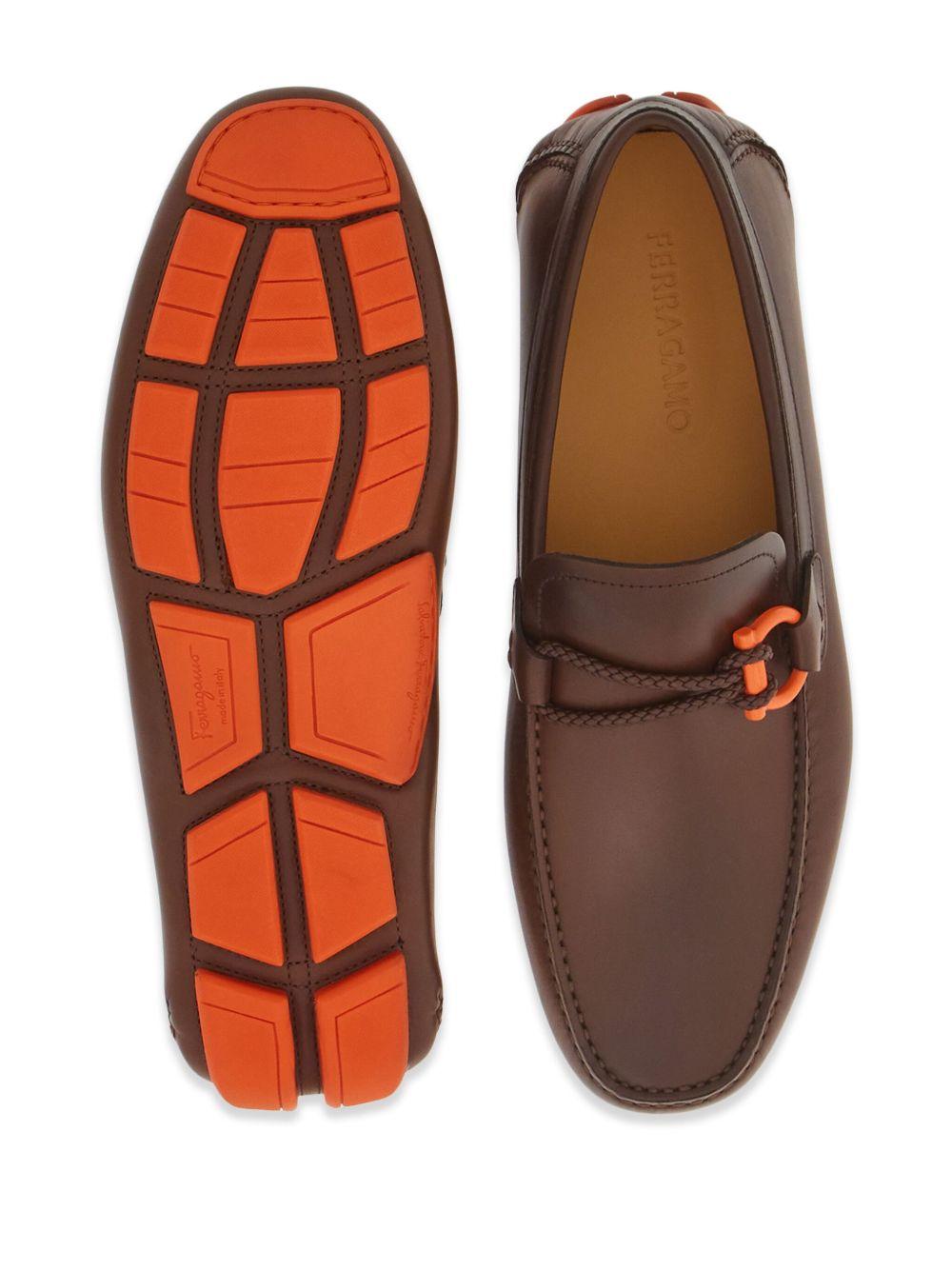 Gancini leather loafers  Product Image