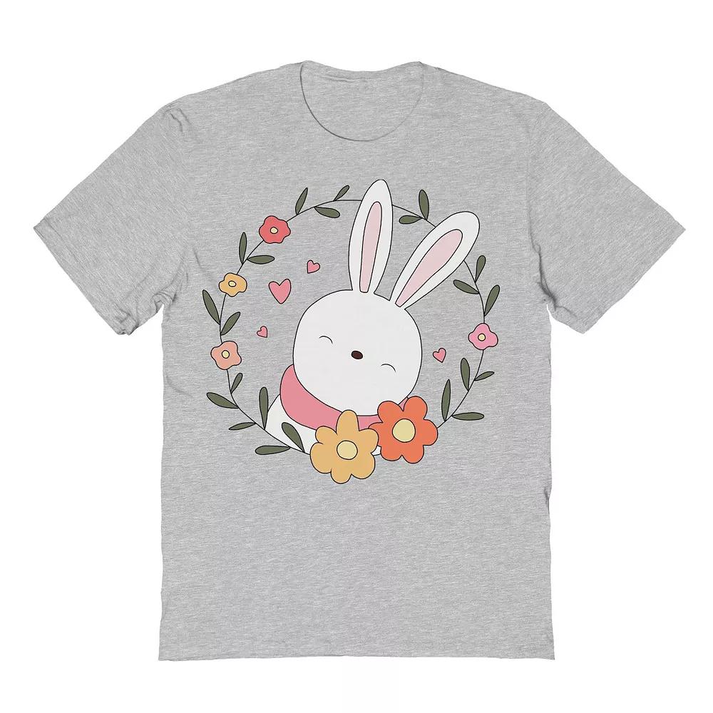 Men's Little Bunny Easter Graphic Tee, Size: XXL, Sport Gray Product Image
