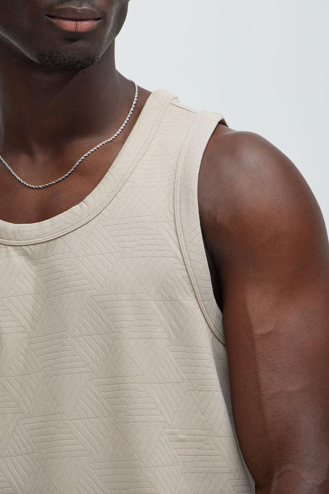 Kodi Textured Tank - Taupe Product Image