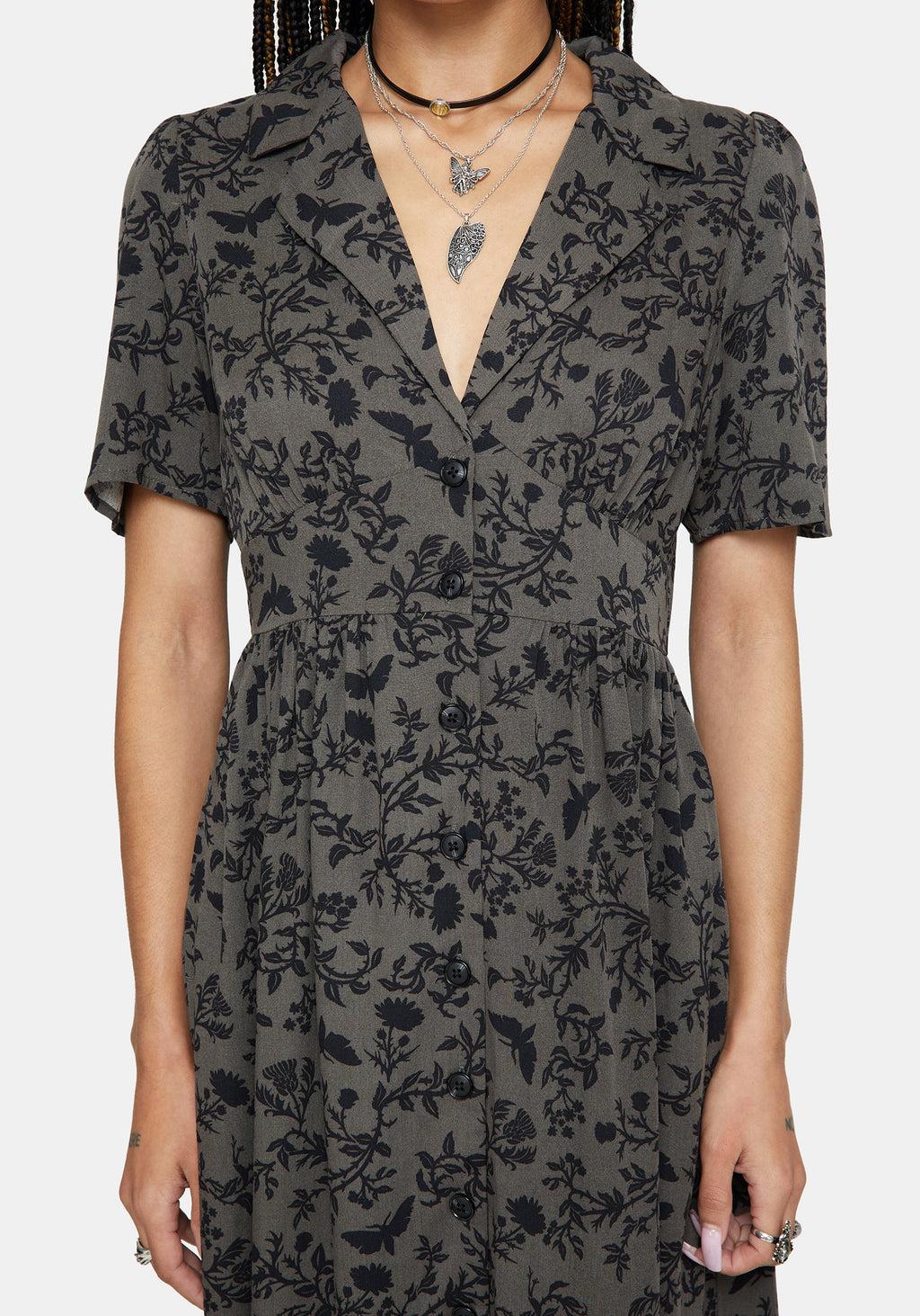 Morgana Midi Shirt Dress - Green Product Image