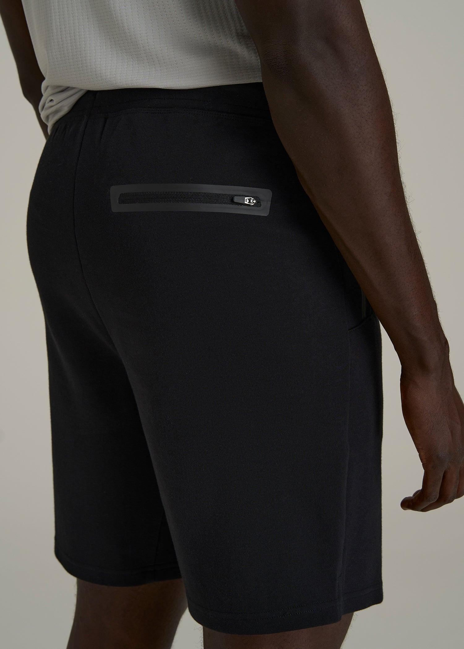 Tech Motion Fleece Shorts for Tall Men in Black Male Product Image