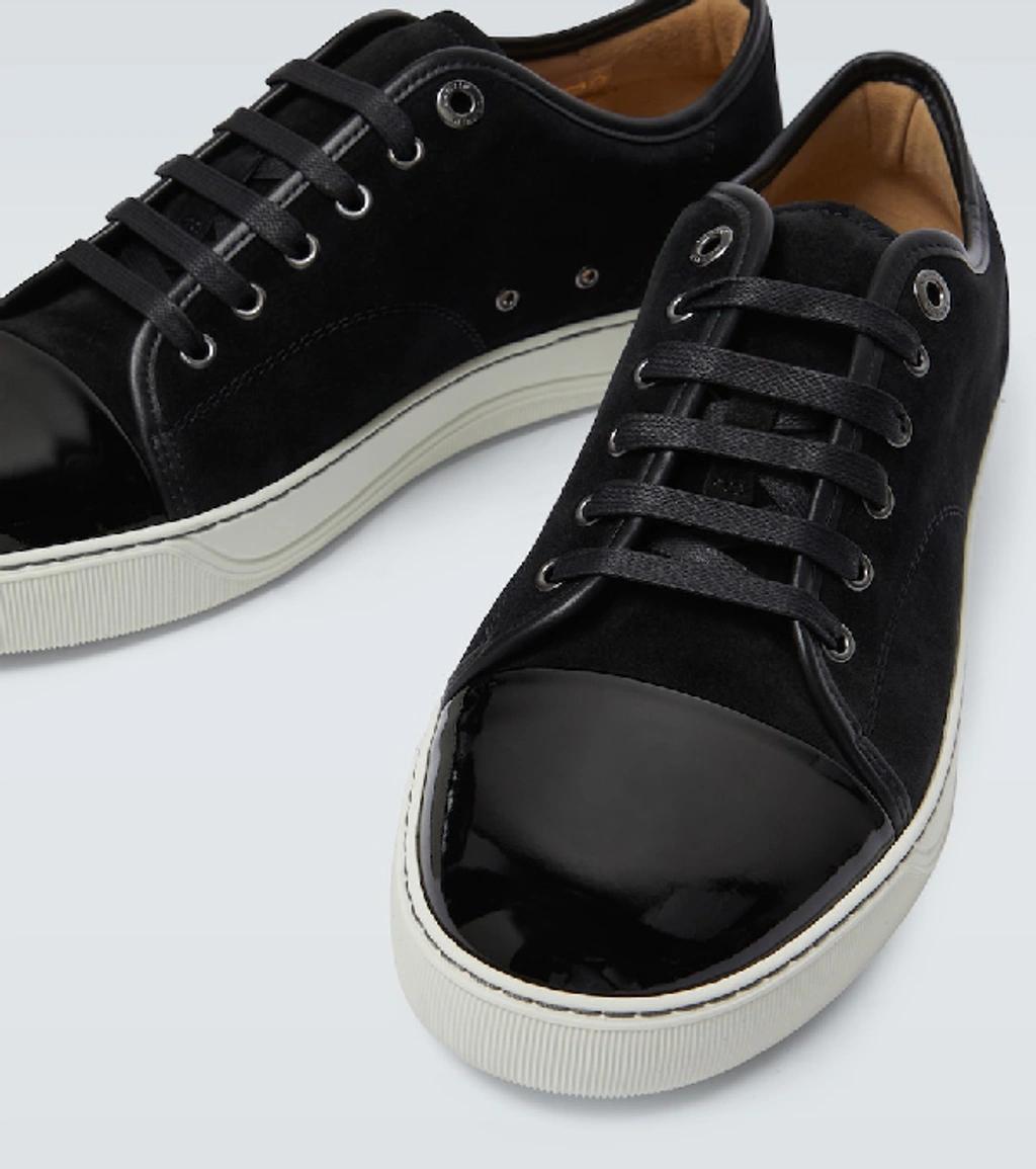 Black DBB1 Suede & Patent Leather Sneakers Product Image