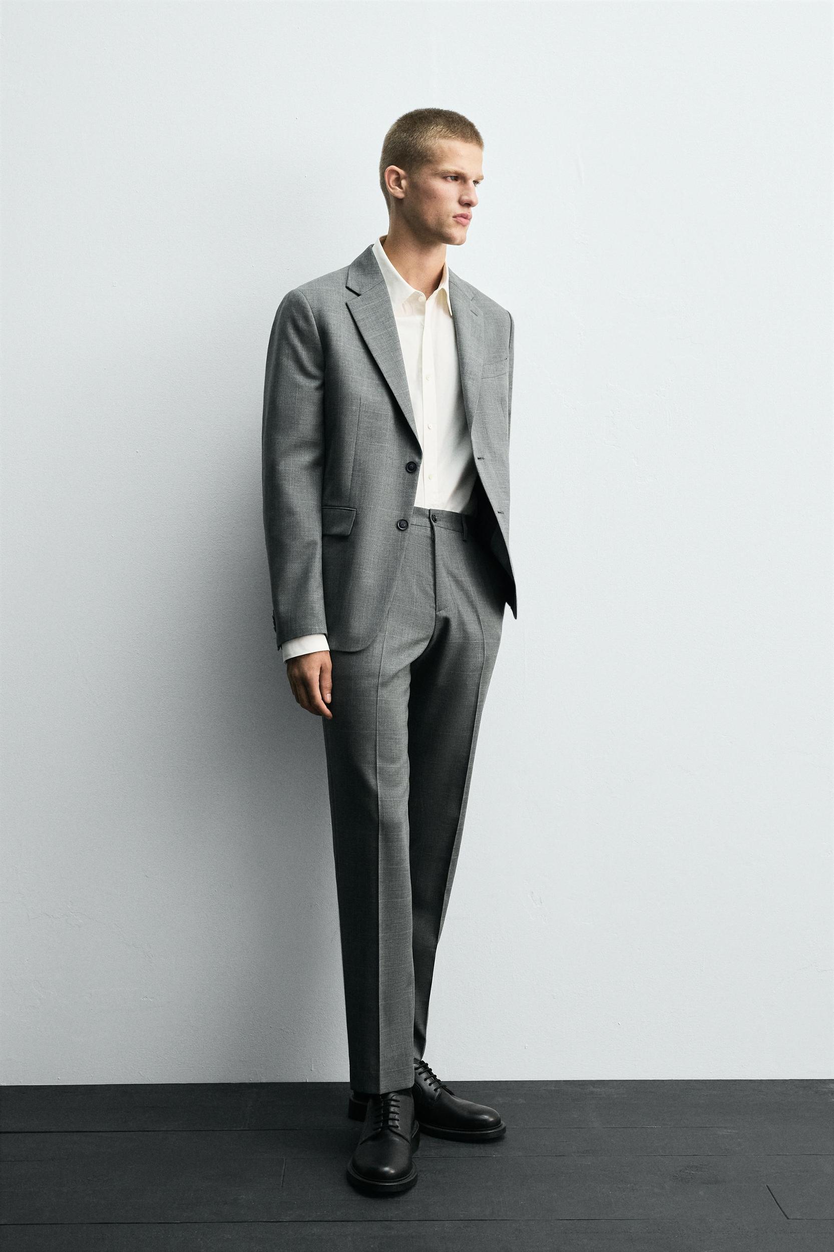 PLAID SUIT PANTS Product Image