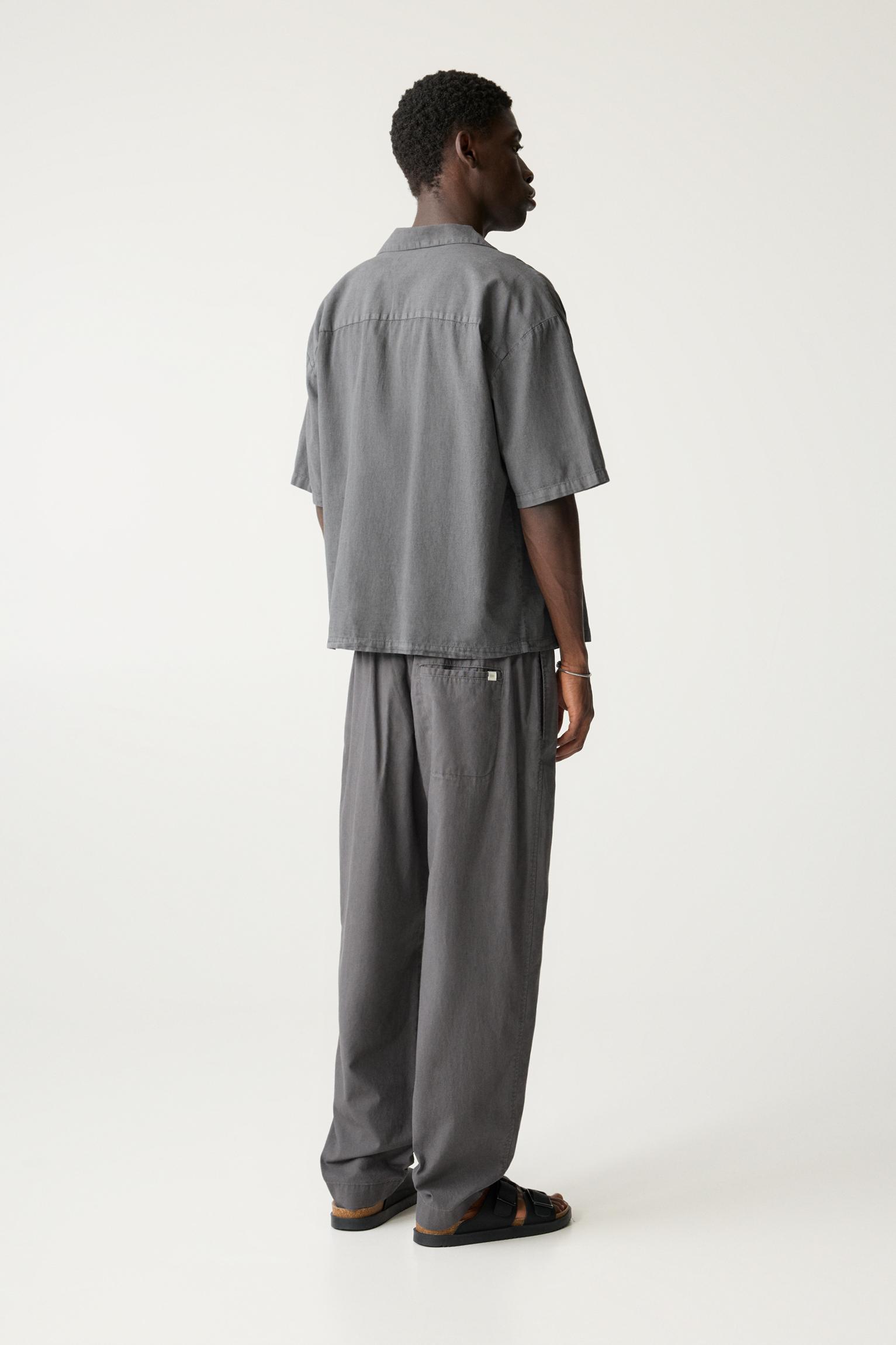 Linen blend sweatpants Product Image