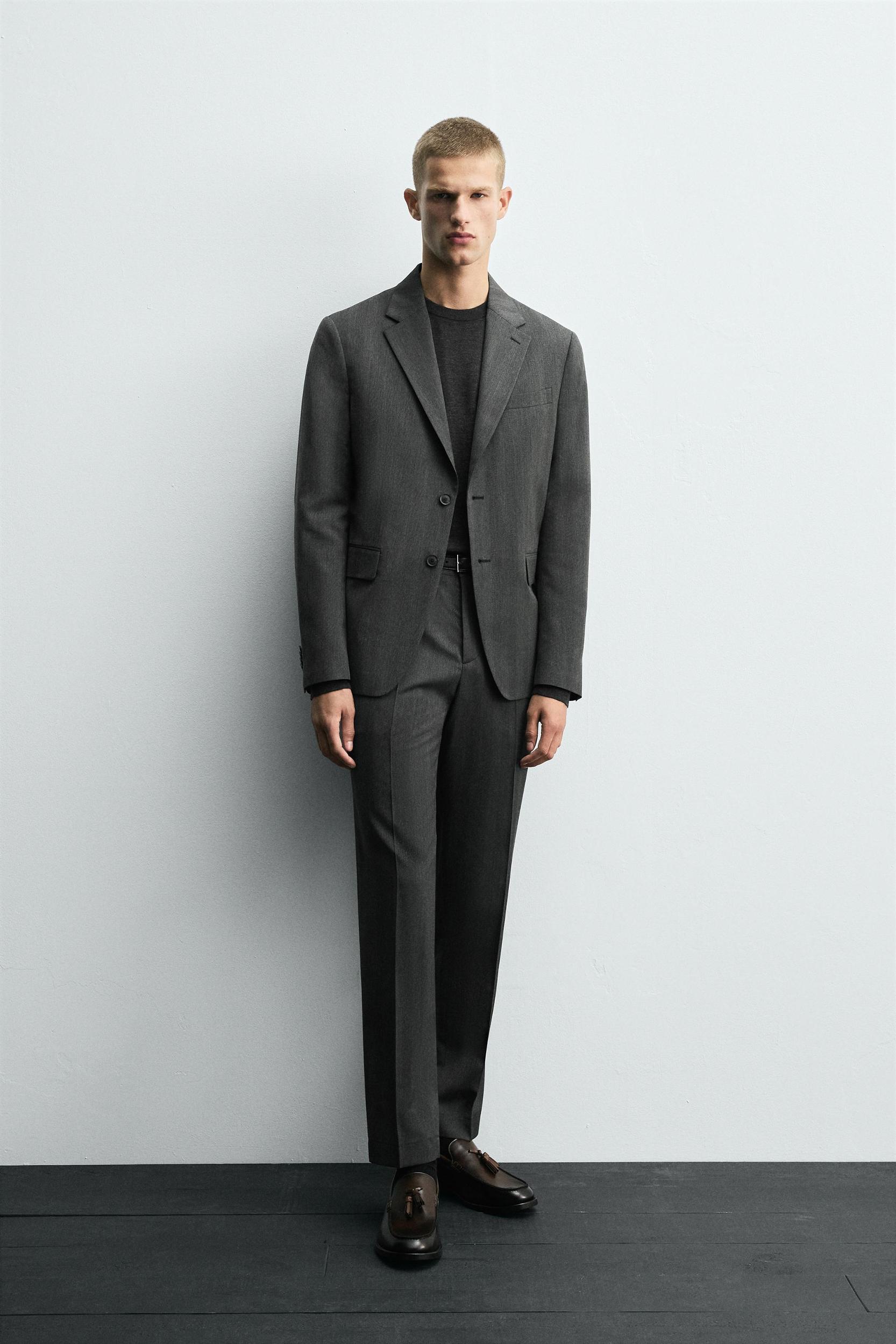 HERRINGBONE SUIT BLAZER Product Image