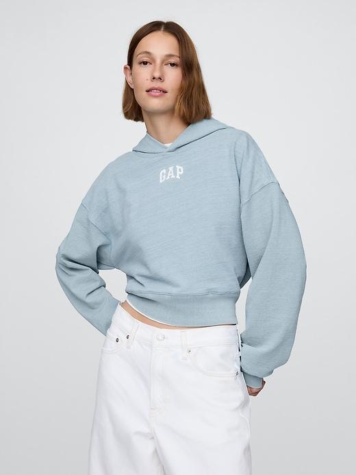 French Terry Americana Cropped Hoodie Product Image