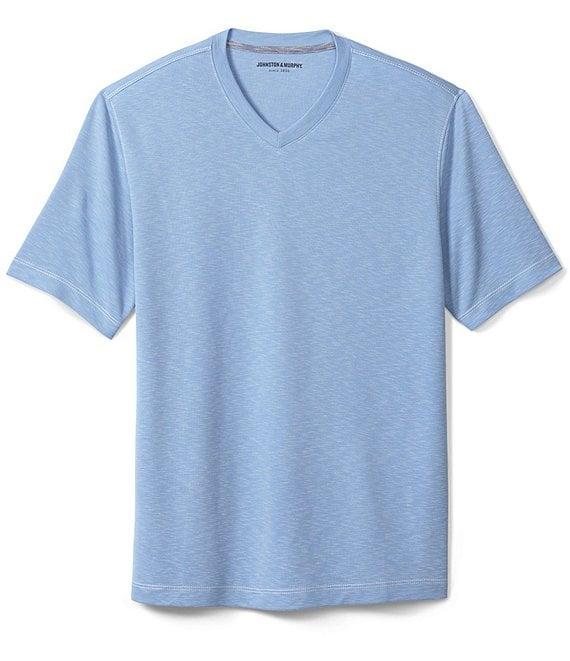 Johnston & Murphy Vintage Slub Short-Sleeve V-Neck T-Shirt Product Image