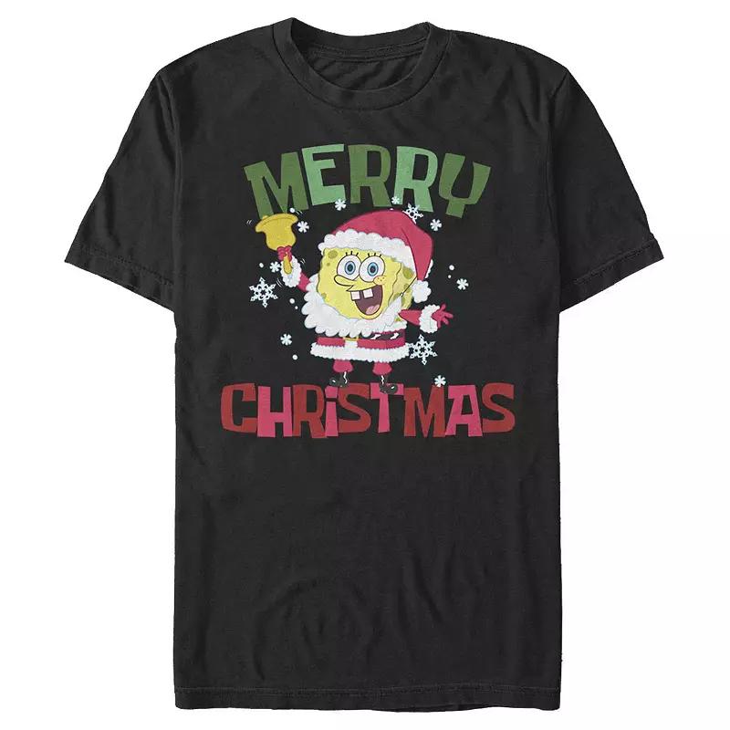 Men's Spongebob Squarepants Santa Tee,  Product Image