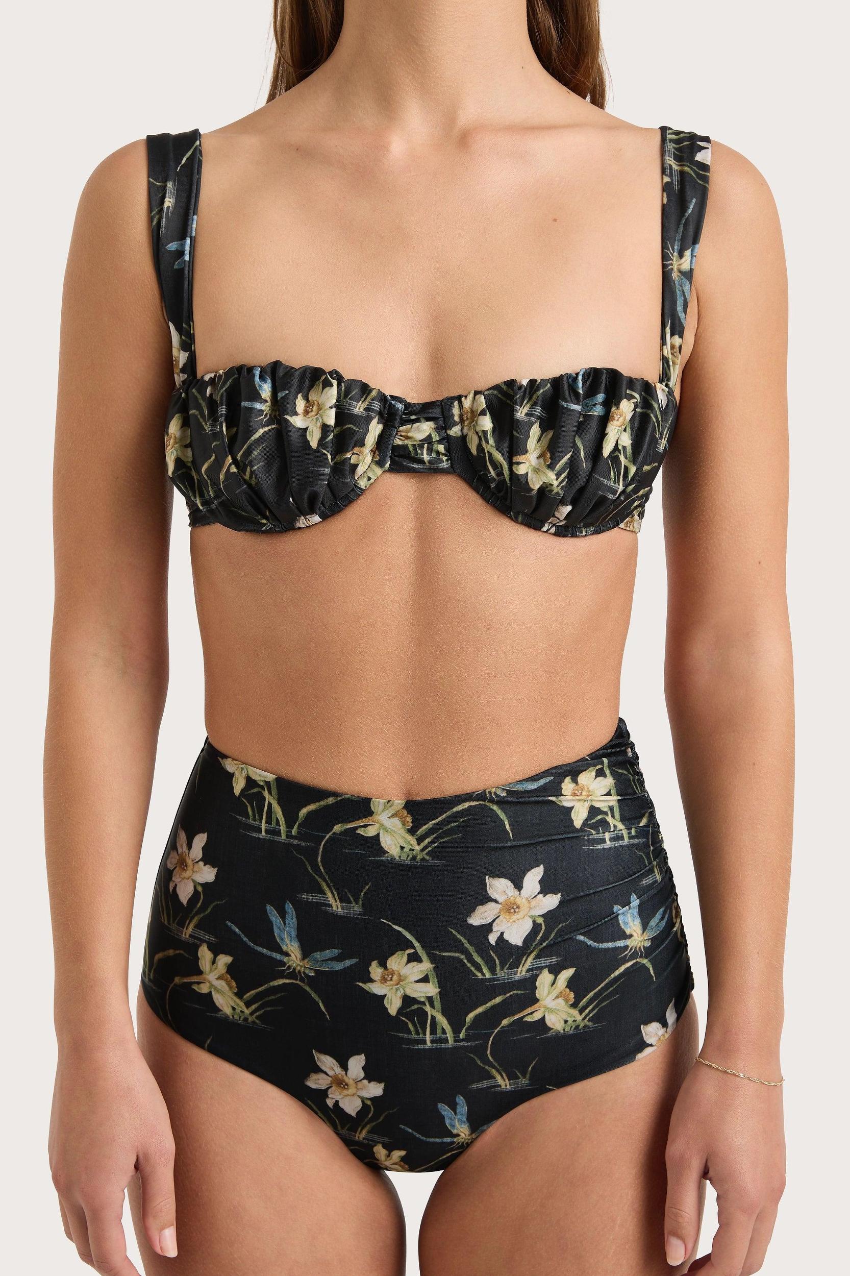 Emily Bikini Top Daffodil Print - Final Sale Product Image