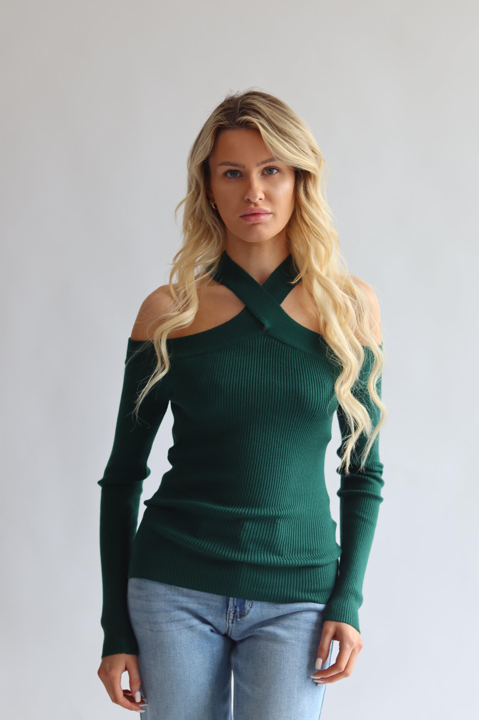 Twist Neck Sweater Product Image