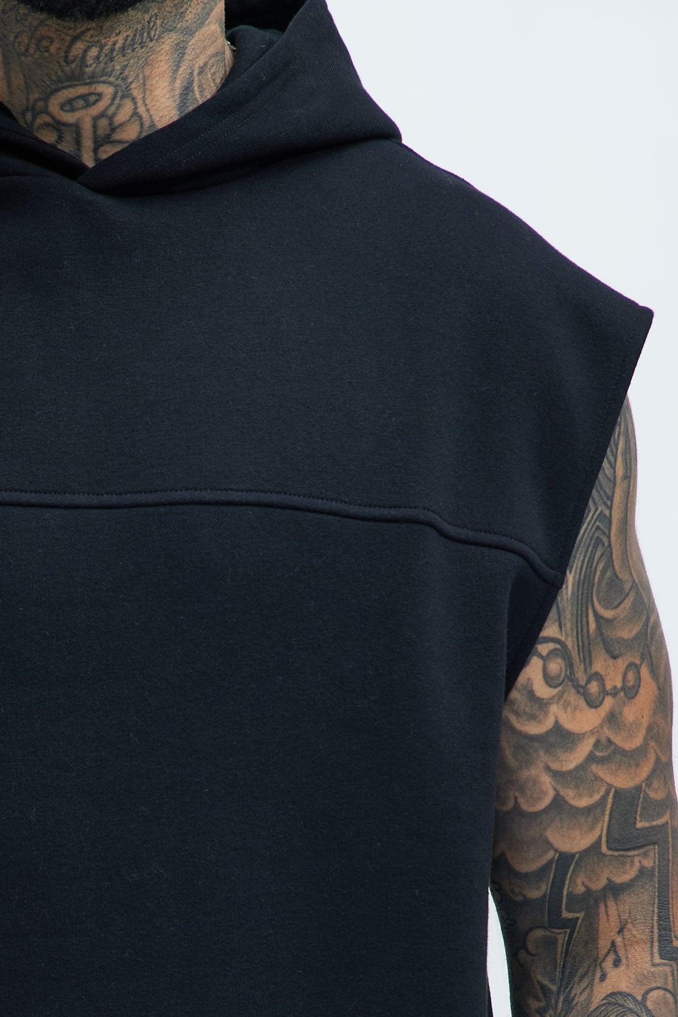Tyson Lets Go Sleeveless Hoodie - Black Product Image