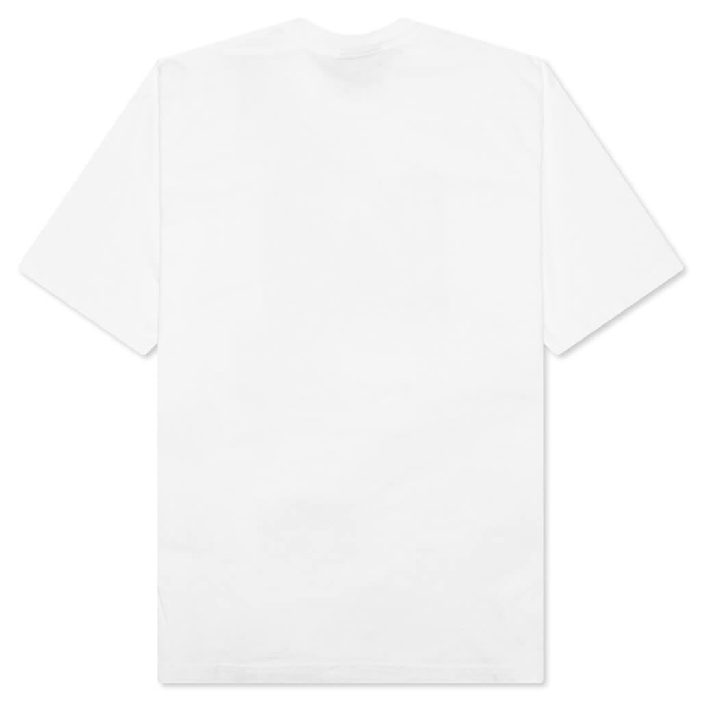 Warning S/S Tee - White Male Product Image