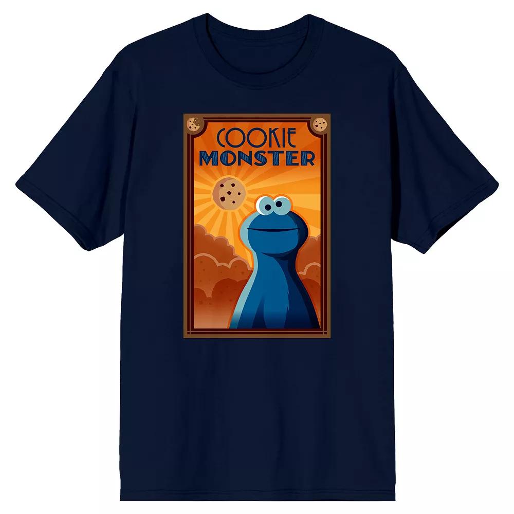 Men's Sesame Street Cookie Frame Tee,  Product Image