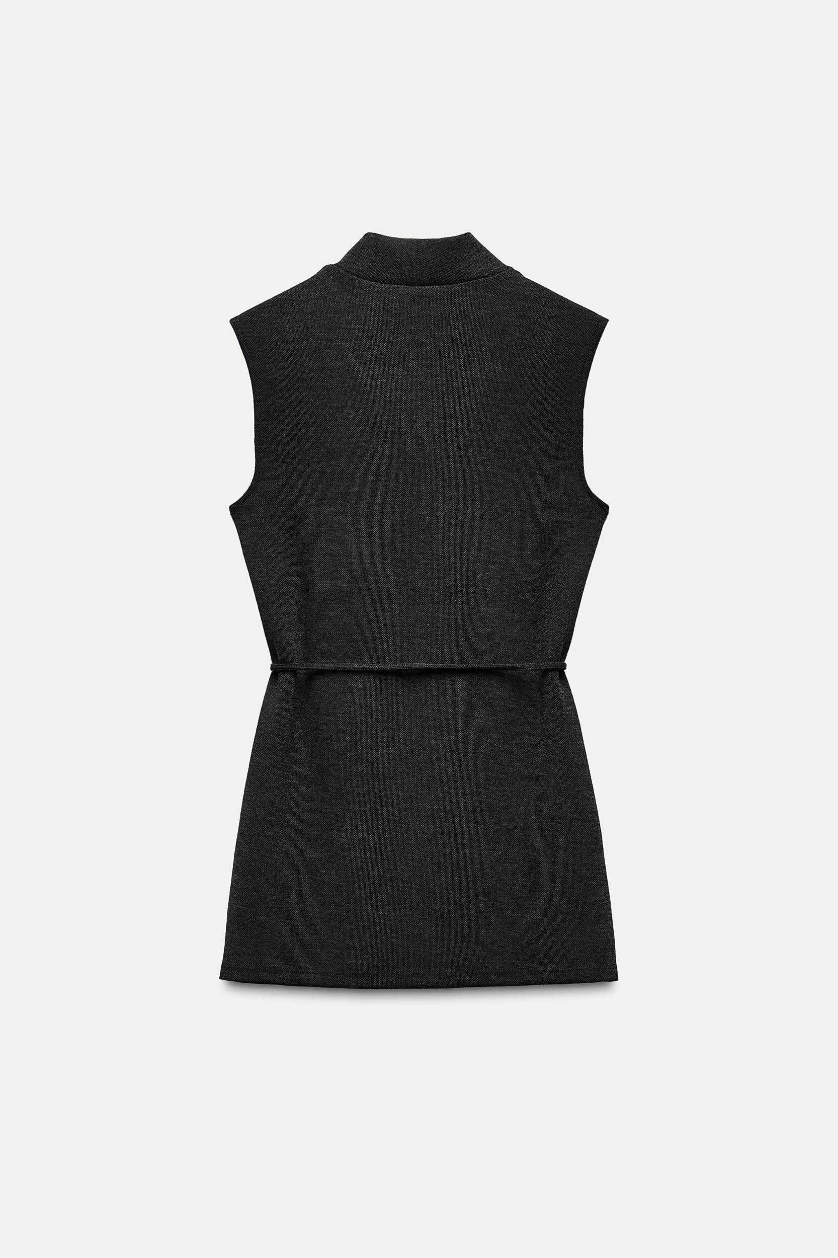 SOFT PIQUÉ MOCK NECK TOP Product Image