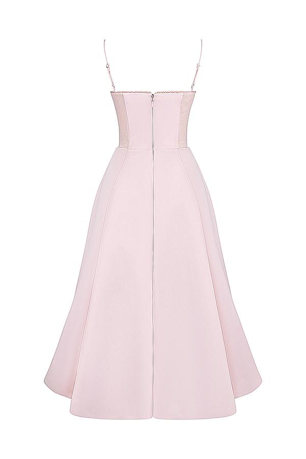 Mademoiselle  ballerina pink midi dress Product Image