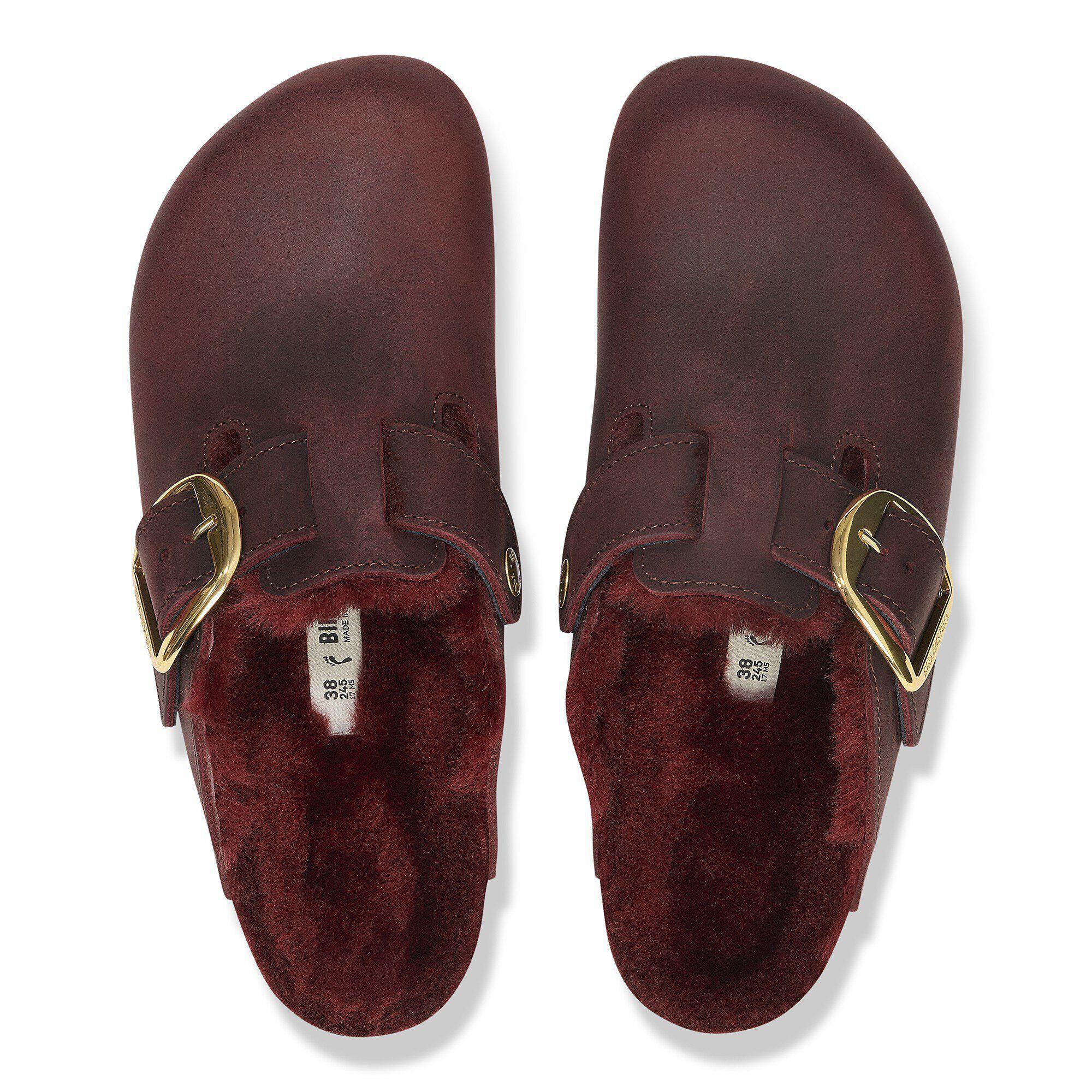 Boston Big Buckle Shearling Natural Leather Oiled Product Image