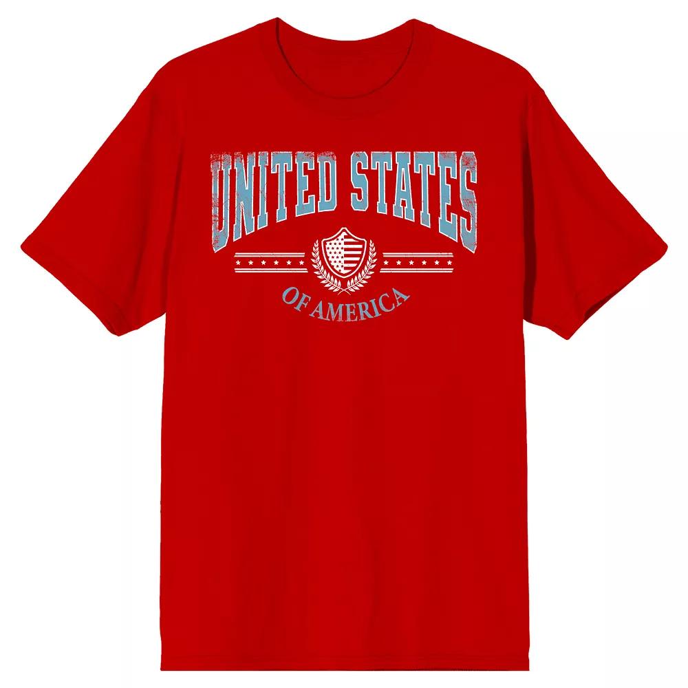 Men's American USA Crest Graphic Tee,  Product Image