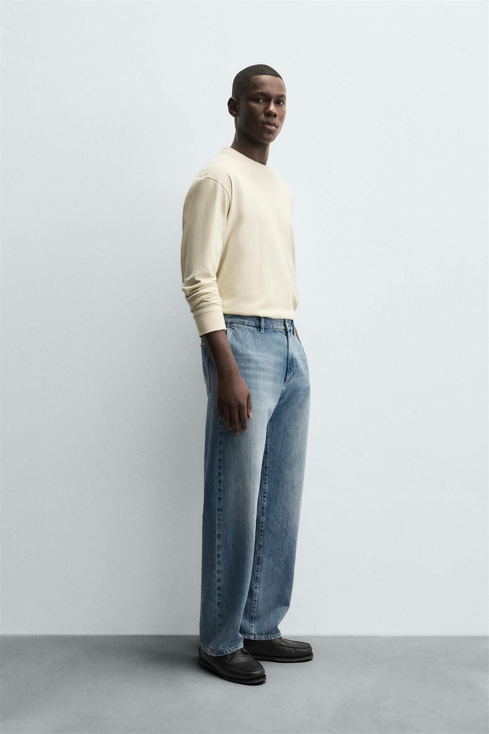 STRAIGHT FIT DENIM CHINO PANTS Product Image