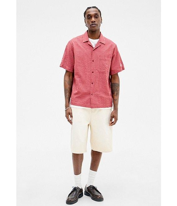 BDG Urban Outfitters Checked Short Sleeve Seersucker Shirt Product Image