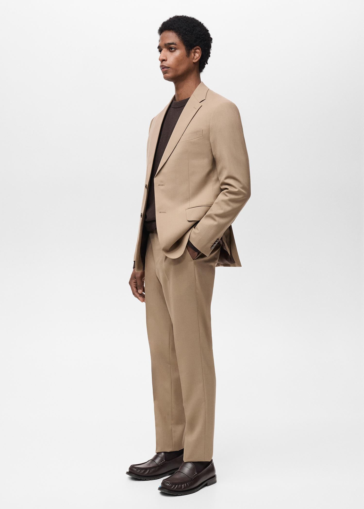 Turin 100% virgin wool suit blazer - Men | MANGO USA Product Image